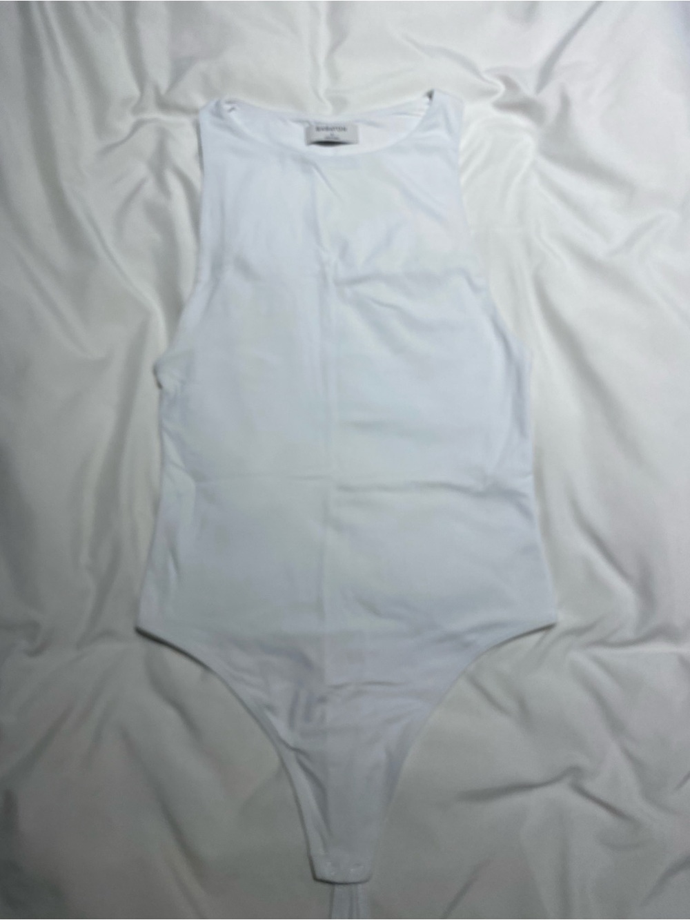 Babaton White Tank Bodysuit